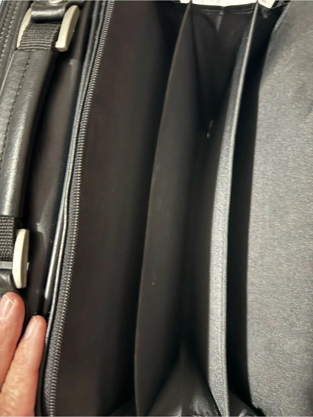 Samsonite Black Business Briefcase Laptop Bag Travel Organizer Faux Leather